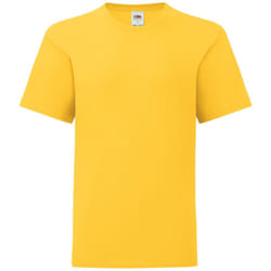 Fruit Of The Loom - T-shirt manches courtes ICONIC -  Unisexe (Jaune)