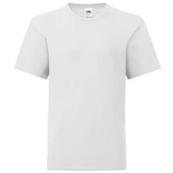 Fruit Of The Loom - T-shirt manches courtes ICONIC -  Unisexe (Blanc)