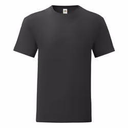 Fruit Of The Loom - T-shirt ICONIC - Hommes (Noir)