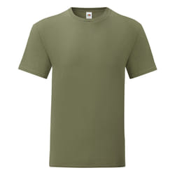 Fruit Of The Loom - T-shirt ICONIC - Hommes (Vert kaki)