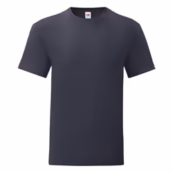 Fruit Of The Loom - T-shirt ICONIC - Hommes (Bleu marine foncé)