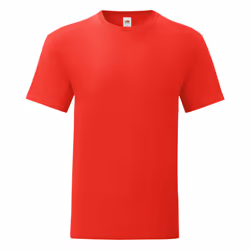 Fruit Of The Loom - T-shirt ICONIC - Hommes (Rouge)