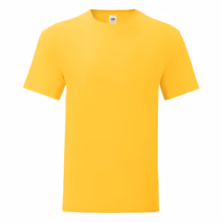Fruit Of The Loom - T-shirt ICONIC - Hommes (Jaune)