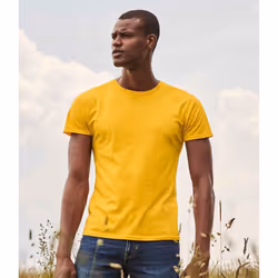 Fruit Of The Loom - T-shirt ICONIC - Hommes (Jaune)