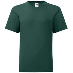 Fruit Of The Loom - T-shirt manches courtes ICONIC -  Unisexe (Vert foncé)