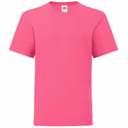 Fruit Of The Loom - T-shirt manches courtes ICONIC -  Unisexe (Fuchsia)