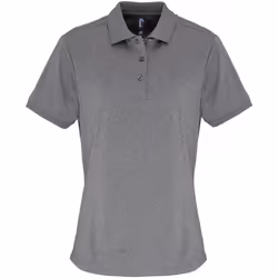 Premier Coolchecker - Polo à manches courtes - Femme (Gris)