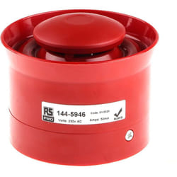 Rs Pro - Avertisseur sonore Rouge 98 260 v c.a., 112dB IP54, IP65 ( Prix pour 1 )
