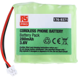 Rs Pro - Bloc batterie rechargeable 3.6V NiMH 280mAh ( Prix pour 1 )