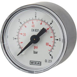 Rs Pro - Manomètre 0bar à 6bar, ø cadran 40mm ( Prix pour 1 )