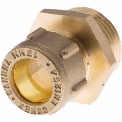Diamètre du raccord = 15mm Type de raccord = Manchon Matériau = Laiton Raccord fileté = BSPP 3/4" mâle Orientation du raccord ...