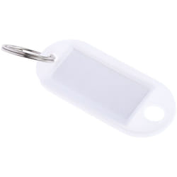Rs Pro - Etiquette de porte-clés , Plastique Blanc, 25 unités ( Prix pour Sachet de 25 )