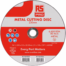 Diamètre du disque = 230mm Epaisseur = 3mm Matériau abrasif = Oxyde d'aluminium grain = P120 Quantité dans le pack = 1 En for ...