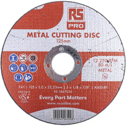 Rs Pro - Disque abrasif P120, ø 125mm, par 5 ( Prix pour Paquet de 5 )