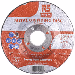 Diamètre du disque = 115mm Epaisseur = 6mm Matériau abrasif = Oxyde d'aluminium grain = P120 Quantité dans le pack = 5 Vitess ...