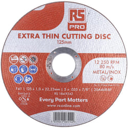 Rs Pro - Disque abrasif P120, ø 125mm, par 5 ( Prix pour Paquet de 5 )