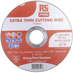 Rs Pro - Disque abrasif P80, ø 115mm, par 5 ( Prix pour Paquet de 5 )