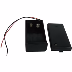 Pour taille de batterie = 9 V PP3 Montage = Fils Type = Batterie de sauvegarde Dimensions = 68.3 x 66.3 x 33.3mm