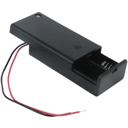 Porte-pile 2 x Rs Pro aa, raccordement Fils ( Prix pour 1 )