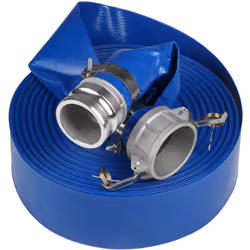 Diamètre interne = 3pouce Matériau = PVC Couleur = Bleu Renforcé = Oui Longueur = 50m Température d'utilisation minimum = -20 ...