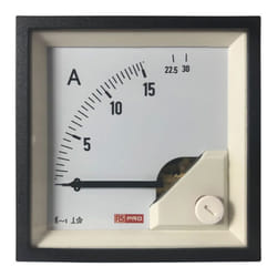 Rs Pro - Ampèremètre analogique de panneau v c.a. Echelle 30 (Input)A, 72mm x 72mm ( Prix pour 1 )