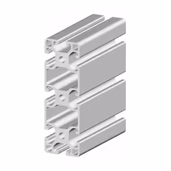 Type d'élément structurel = Profilé Longueur = 3000mm Taille de rainure = 8mm Nombre de rainures = 8 Matériau = Aluminium Cou ...