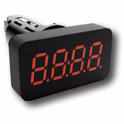 Type d'affichage = LED 7 segments Nombre de digits = 4 Hauteur de digit = 14 mm Profondeur = 66mm RS PRO 19