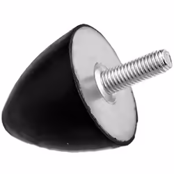 Type de lame = Butée d'arrêt Taille de filetage = M10 Diamètre = 50mm Hauteur hors tout = 50mm Matériau = Caoutchouc Charge d ...