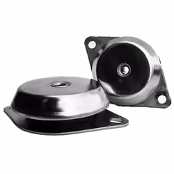 Type de lame = Plot antivibratoire mâle Taille de filetage = M10 Diamètre = 65mm Hauteur hors tout = 35mm Matériau = Caoutcho ...