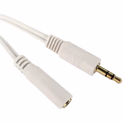 Connecteur A = Stéréo Connecteur B = Stéréo Longueur = 10m Couleur de gaine = Blanc Matériau de la gaine externe = PVC