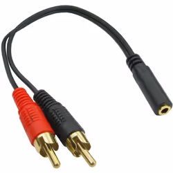Connecteur 1 = Jack stéréo 3,5 mm Connecteur 2 = RCAx2 Connecteur 1 - Genre = Mâle Connecteur 2 - Genre = Mâle Longueur = 200 ...