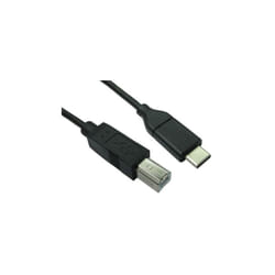 Câble USB RS PRO, USB B vers USB C, Noir, 1m ( Prix pour 1 )