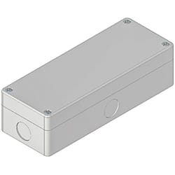 Rs Pro - Boîtier de bouton-poussoir, couleur Gris en abs, diamètre: 22mm ( Prix pour 1 )