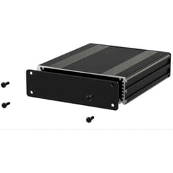 Rs Pro - Boîtier d'instrumentation en Aluminium Noir, dim. ext. 160 x 108.5 x 30mm ( Prix pour 1 )