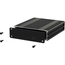 Boîtier d'instrumentation RS PRO en Aluminium Noir, dim. ext. 80 x 108.5 x 30mm ( Prix pour 1 )