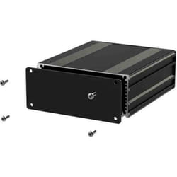 Rs Pro - Boîtier d'instrumentation en Aluminium Noir, dim. ext. 220 x 108.5 x 45mm ( Prix pour 1 )