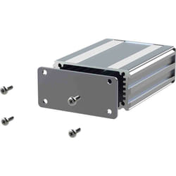 Rs Pro - Boîtier d'instrumentation en Aluminium anodisé Argent, dim. ext. 40 x 63.5 x 30mm ( Prix pour 1 )