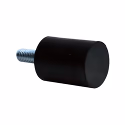 Type de lame = Plot antivibratoire mâle Taille de filetage = M6X6 Diamètre = 20mm Hauteur hors tout = 15mm Matériau = Caoutch ...