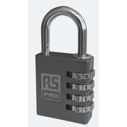 Cadenas à combinaison RS PRO en Aluminium, Ø anse 6mm ( Prix pour 1 )