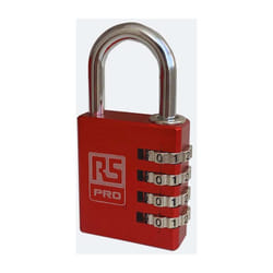 Cadenas à combinaison RS PRO en Aluminium, Ø anse 6mm ( Prix pour 1 )