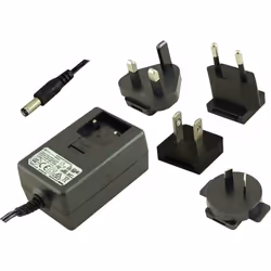 Type = Adaptateur courant continu / c.a. Type de fiche = Interchangeable Tension de sortie = 15V c.c. Tension d'entrée = 100  ...