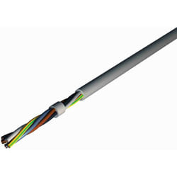 Câble souple Rs Pro 3G2,5 mm², gaine pvc Gris, Retardant à la flamme, 50m ( Prix pour Bobine de 50 Mètres )