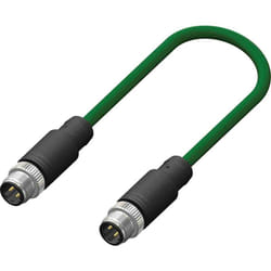 Connecteur pré-câblé RS PRO 4 conducteurs , M12 Mâle vers Fiche mâle droite M12, 2m ( Prix pour 1 )