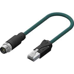 Connecteur pré-câblé Rs Pro 4 conducteurs , M12 Mâle vers Fiche mâle RJ45, 5m ( Prix pour 1 )
