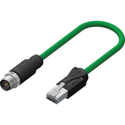 Connecteur pré-câblé Rs Pro 4 conducteurs , M12 Mâle vers Fiche mâle RJ45, 10m ( Prix pour 1 )