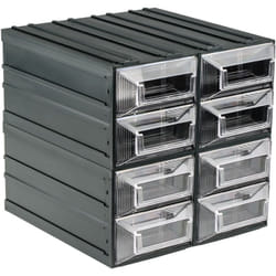 Rs Pro - Unité de stockage 8 tiroirs en Plastique, 208mm x 208mm x 222mm ( Prix pour 1 )