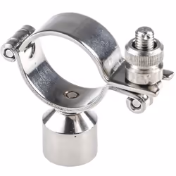 Diamètre de tuyau = 1-1/2pouces Matériau = Acier Inoxydable Diamètre de trous de fixation = 1 1/2pouce Couleur = Argent RS PR ...