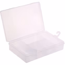 Nombre de compartiments = 5 Hauteur = 40mm Largeur = 181mm Profondeur = 125mm Couvercle transparent = Oui Matériau = PP Coule ...