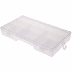 Nombre de compartiments = 9 Hauteur = 38mm Largeur = 245mm Profondeur = 143mm Couvercle transparent = Oui Matériau = PP Coule ...