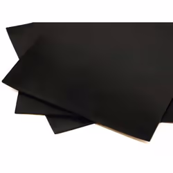 Matériau = Nitrile Couleur = Noir Densité = 1.25g/cm³ Largeur = 1m Epaisseur = 1.5mm Température d'utilisation maximum = 110° ...
